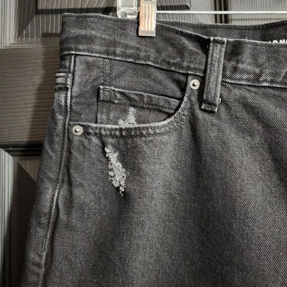 Old Navy Sz. 14 High-Waisted Slouchy Straight Cropped Distressed Jeans - Picture 6 of 12